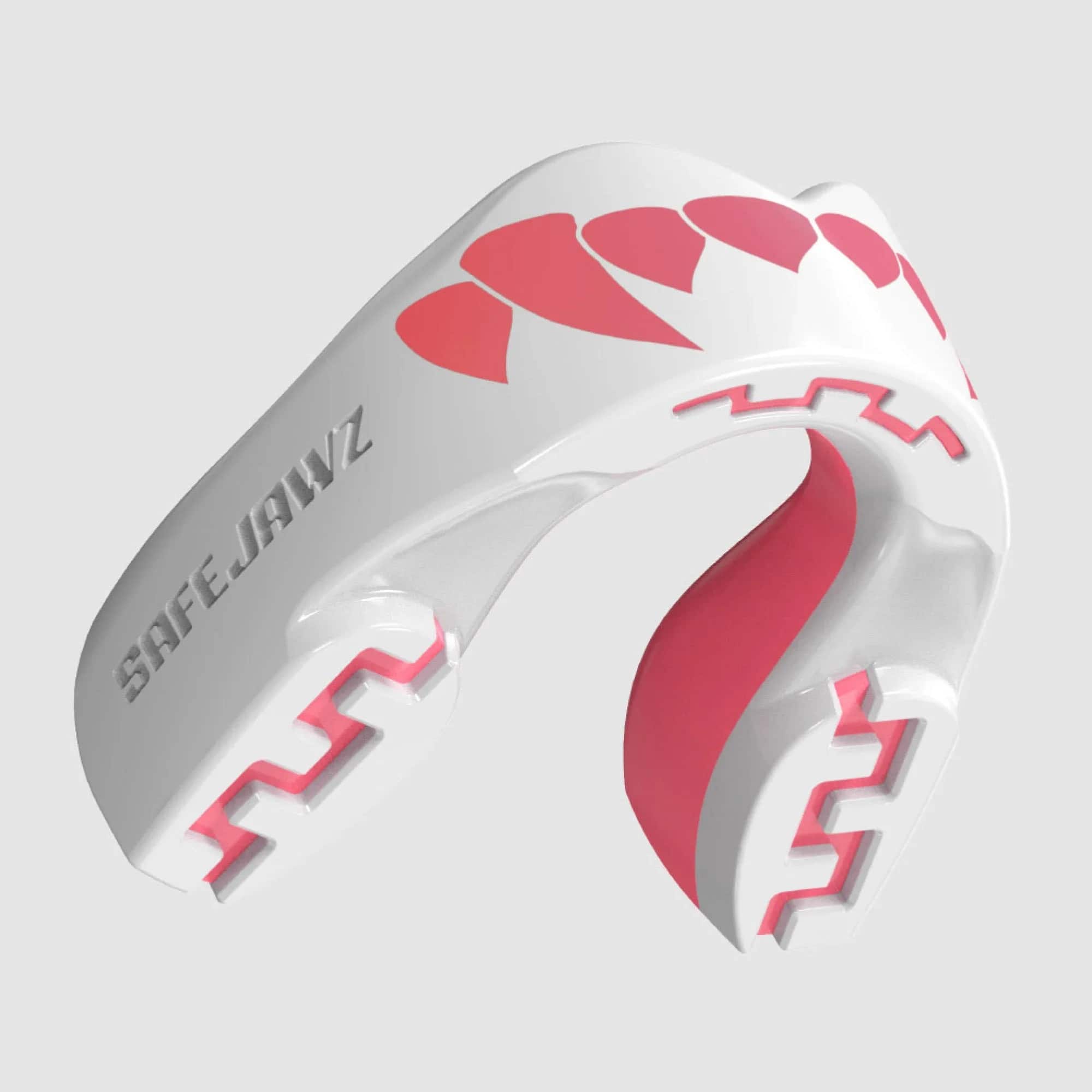 SafeJawz 'Pink Fangz' tannbeskytter · Extro · White & Pink