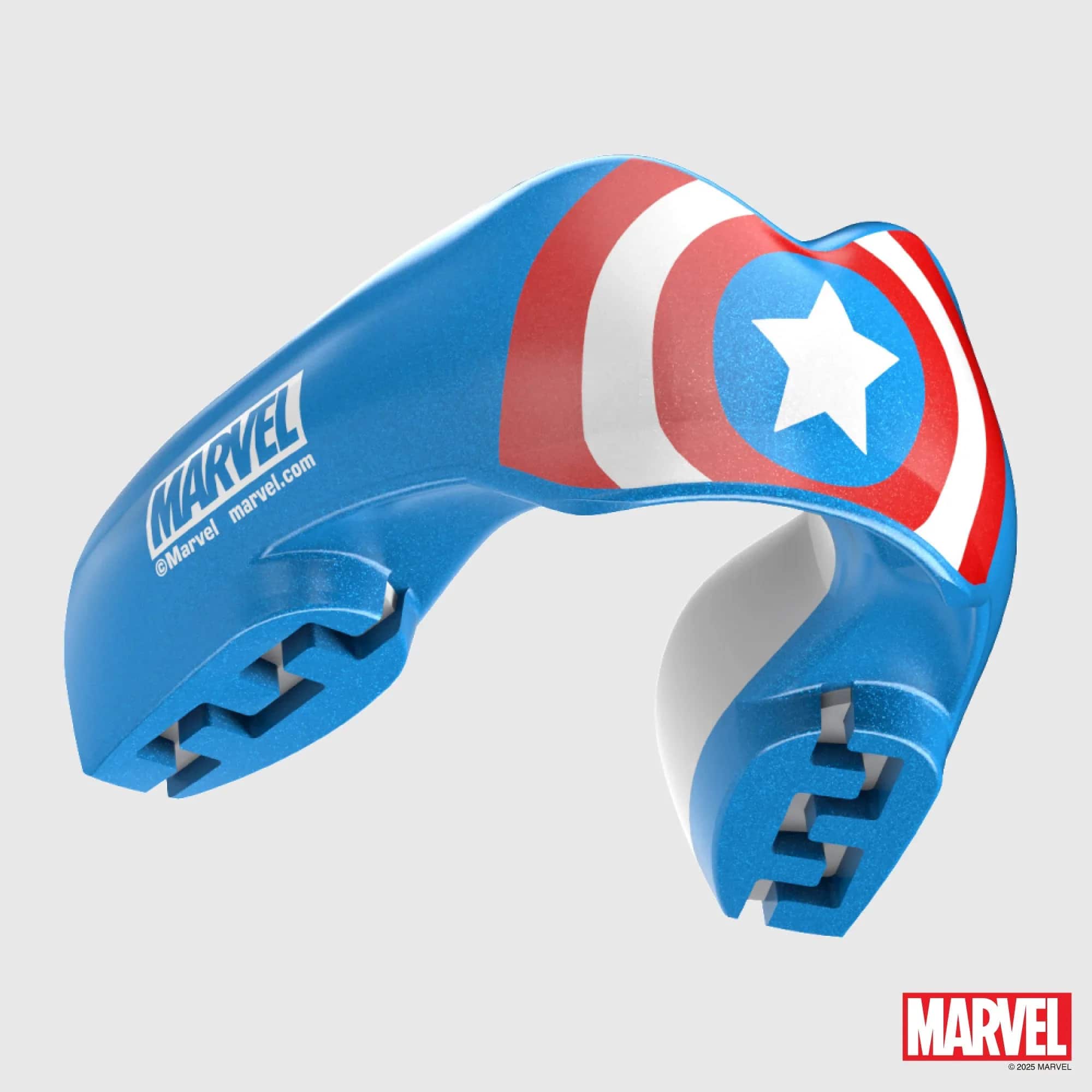 SafeJawz Marvel Ortho Captain America tannbeskytter · Blue
