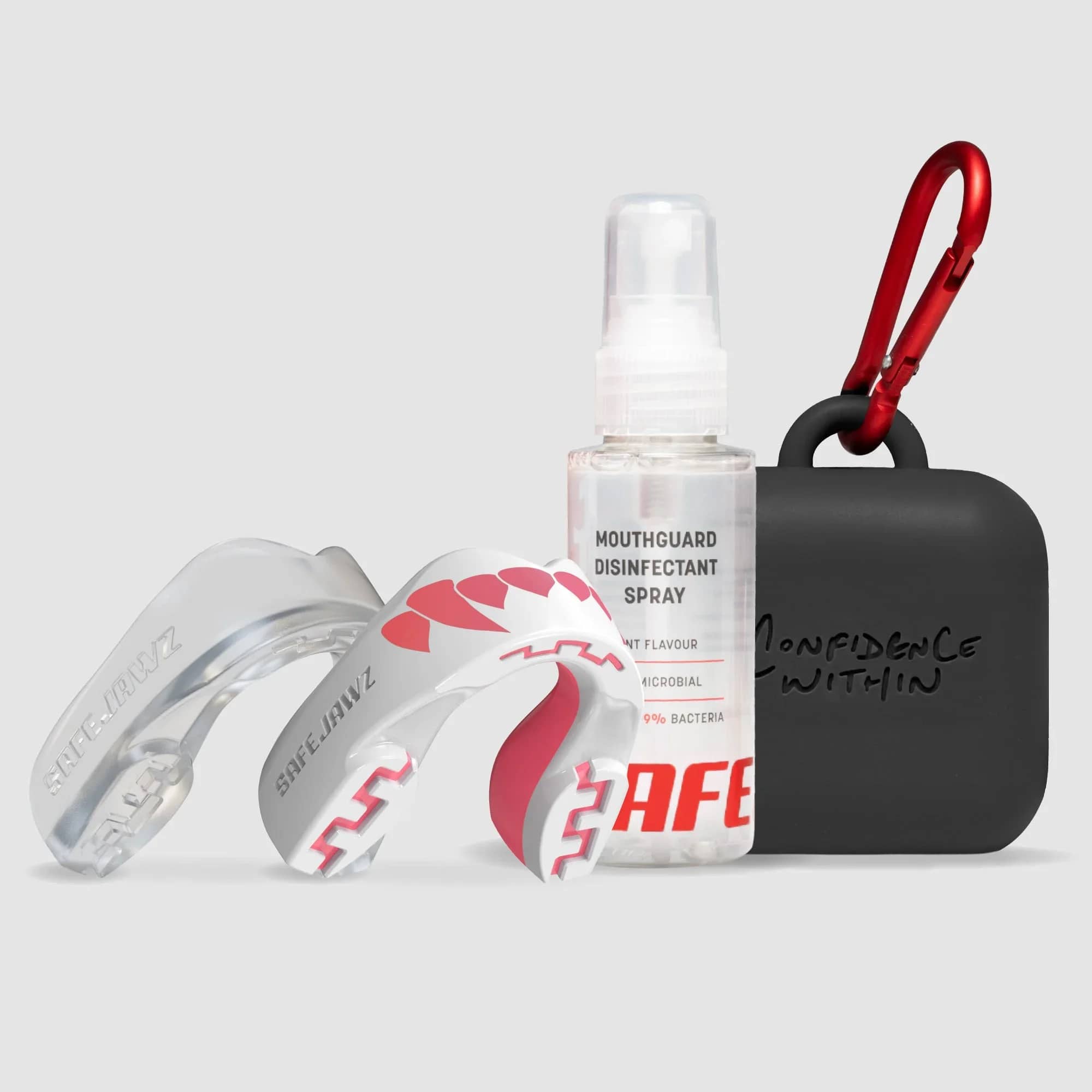 SafeJawz Extro Series Premium-pakke · Pink Fangz – originalt produktbilde fra SafeJawz