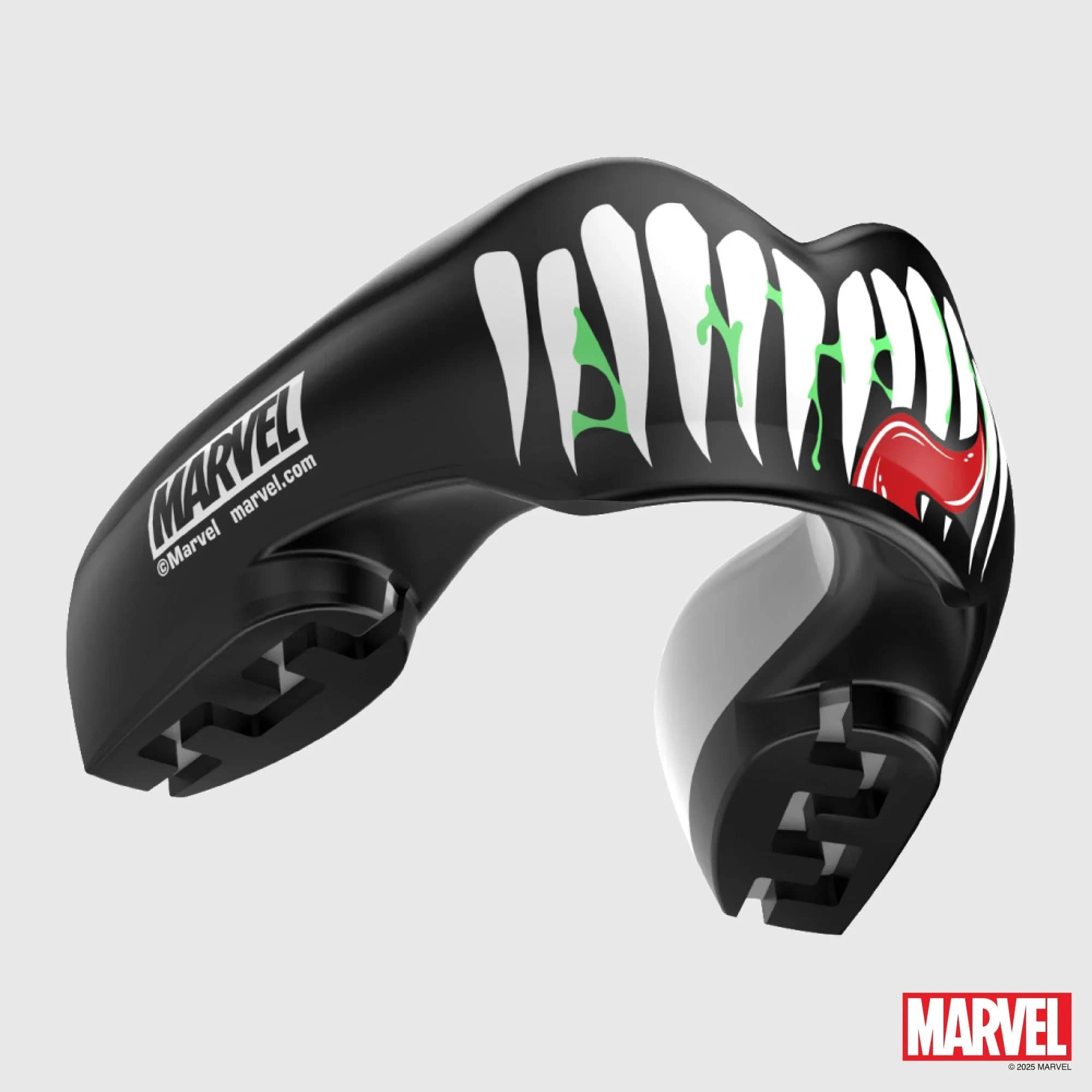 SafeJawz Marvel Ortho Venom tannbeskytter · Black – originalt produktbilde fra SafeJawz