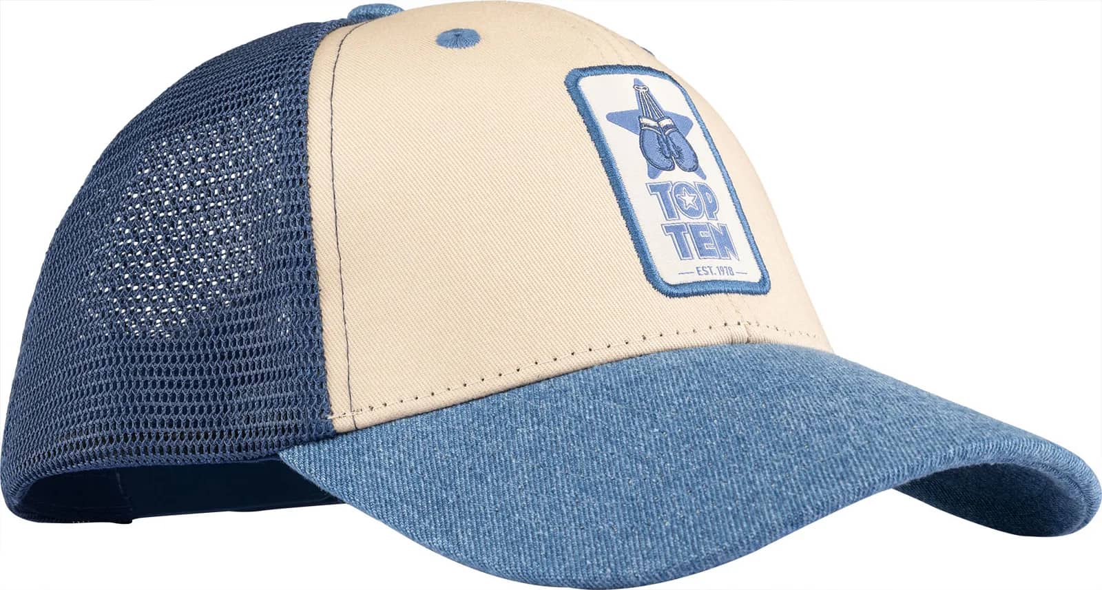 Truckercaps “Denim Look” - blå