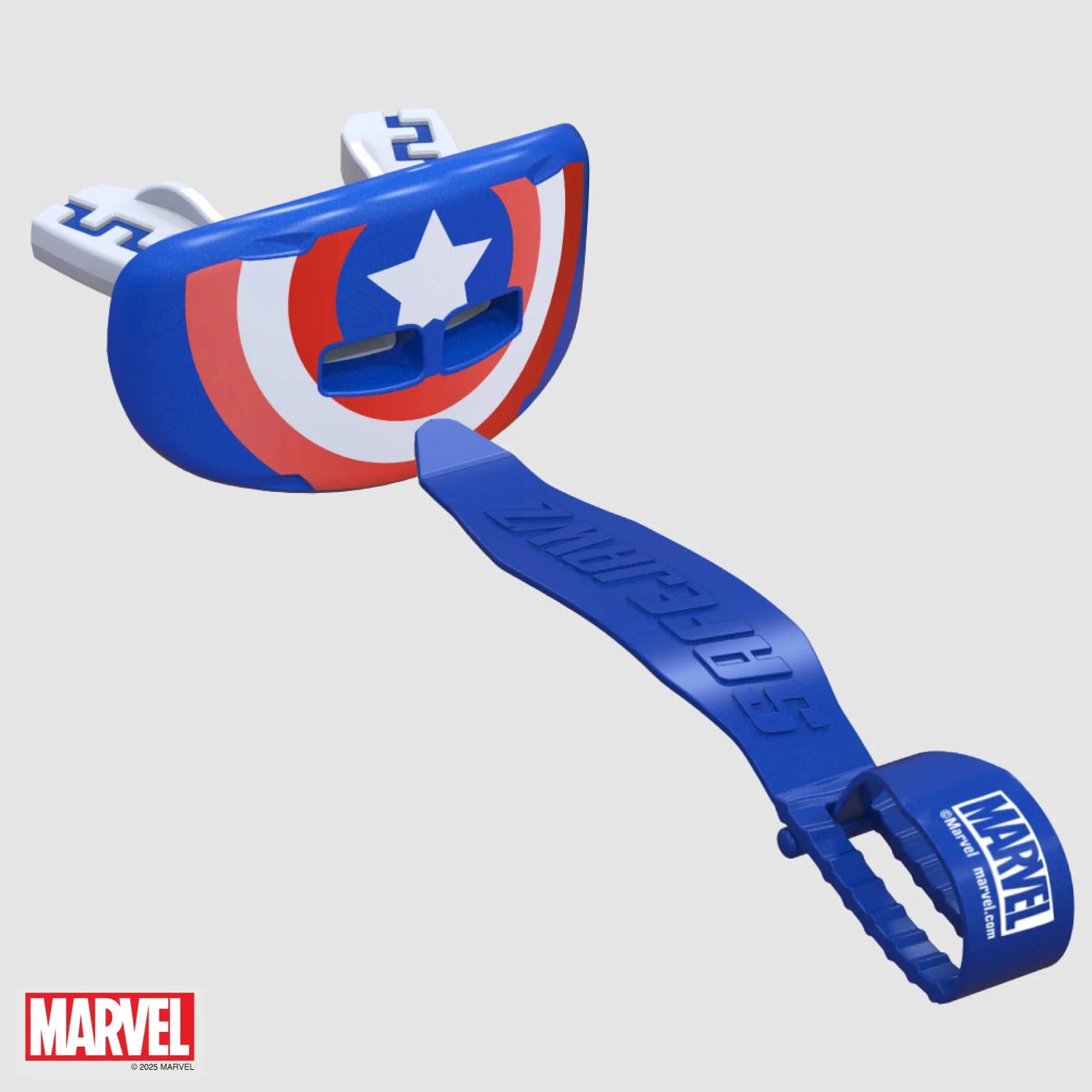 SafeJawz Marvel leppebeskytter Captain America tannbeskytter – originalt produktbilde fra SafeJawz