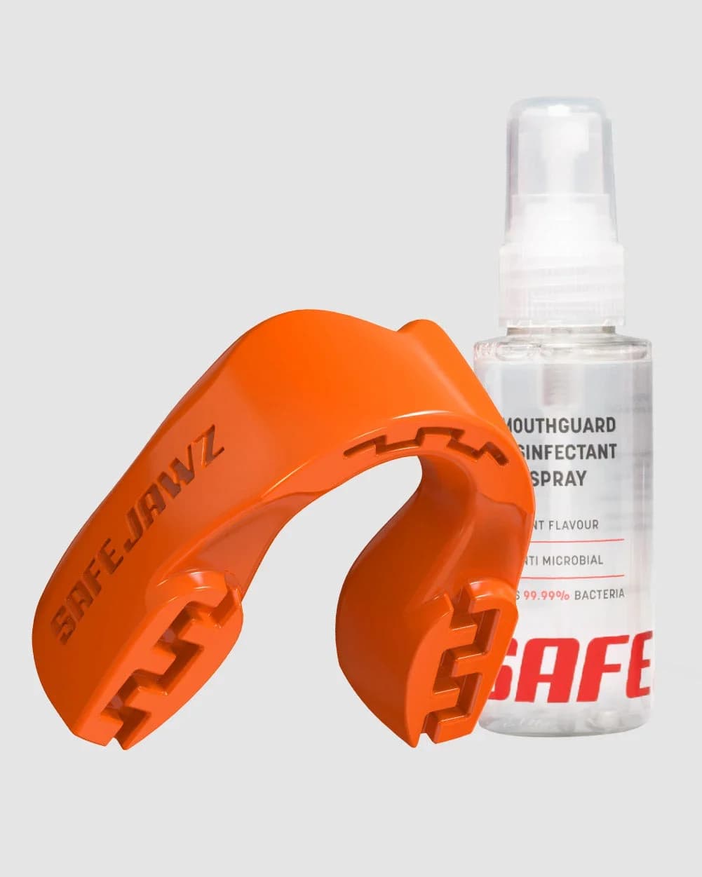 SafeJawz INTRO-pakke · Fluro Orange – originalt produktbilde fra SafeJawz