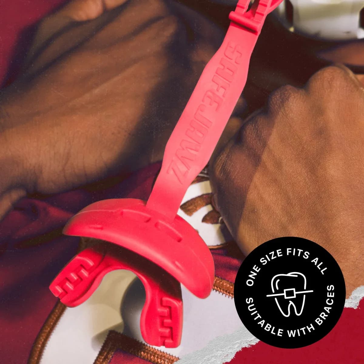 SafeJawz Intro Series leppebeskytter · Red – alternativt bilde fra SafeJawz