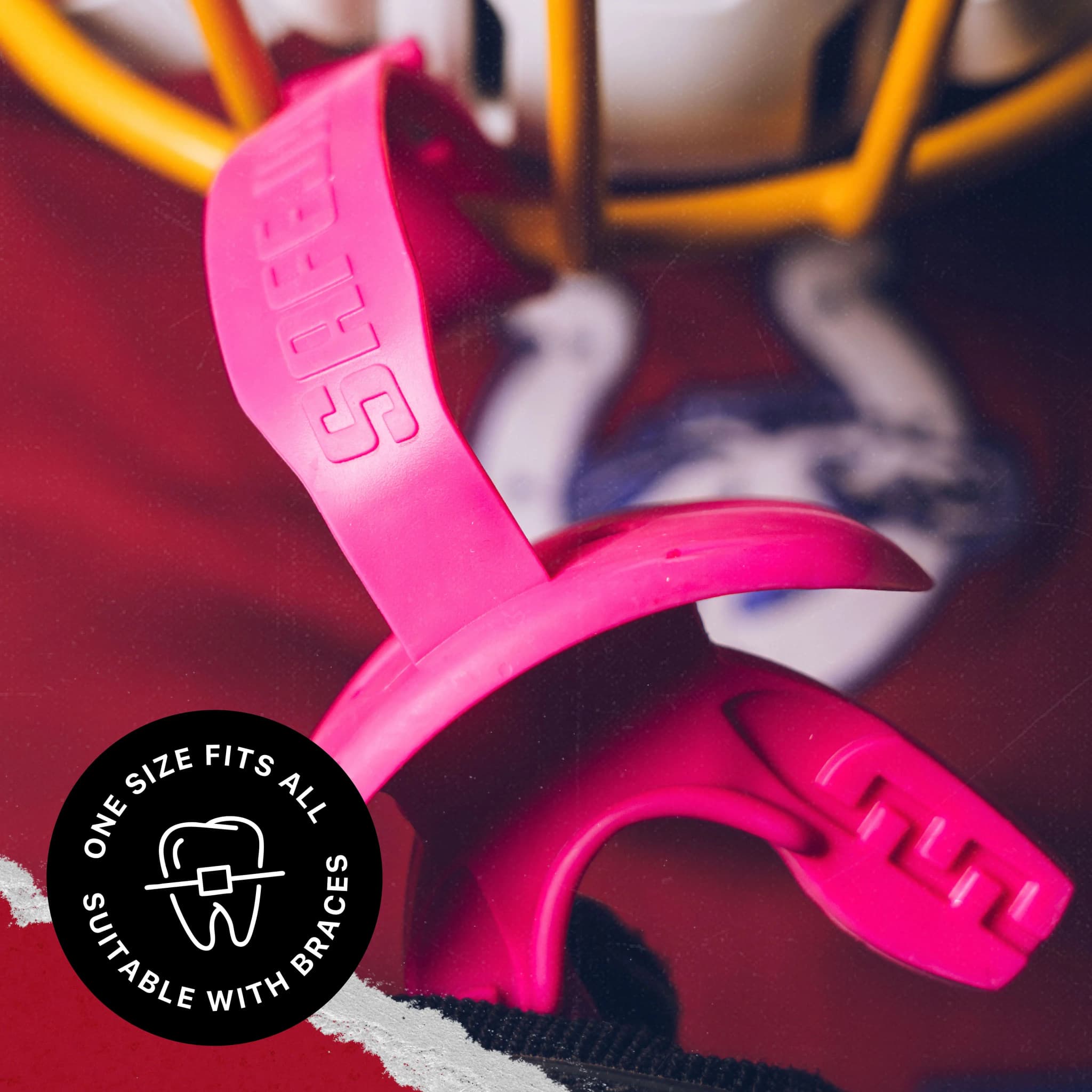 SafeJawz Intro Series leppebeskytter · Pink – alternativt bilde fra SafeJawz