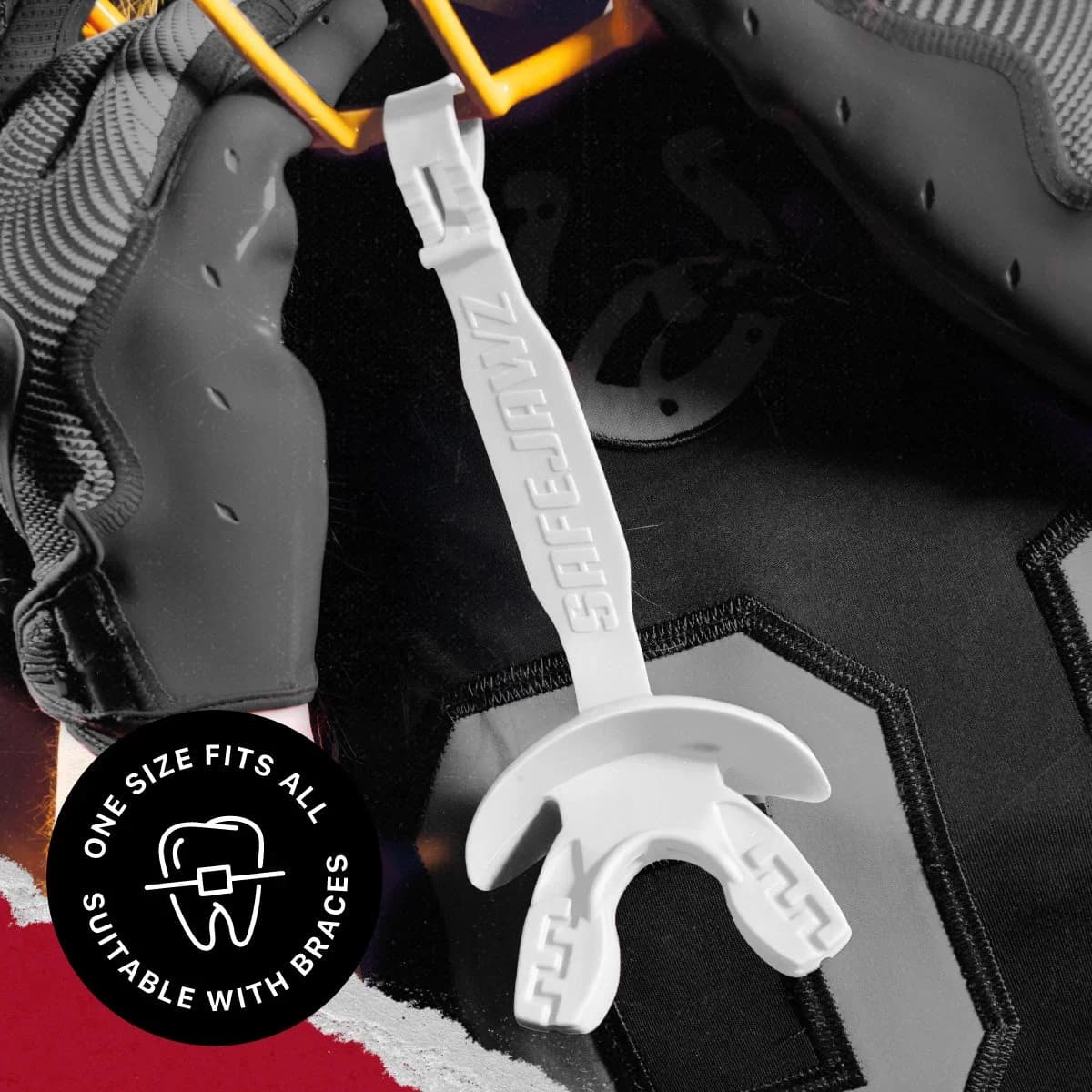 SafeJawz Intro Series leppebeskytter · White – alternativt bilde fra SafeJawz