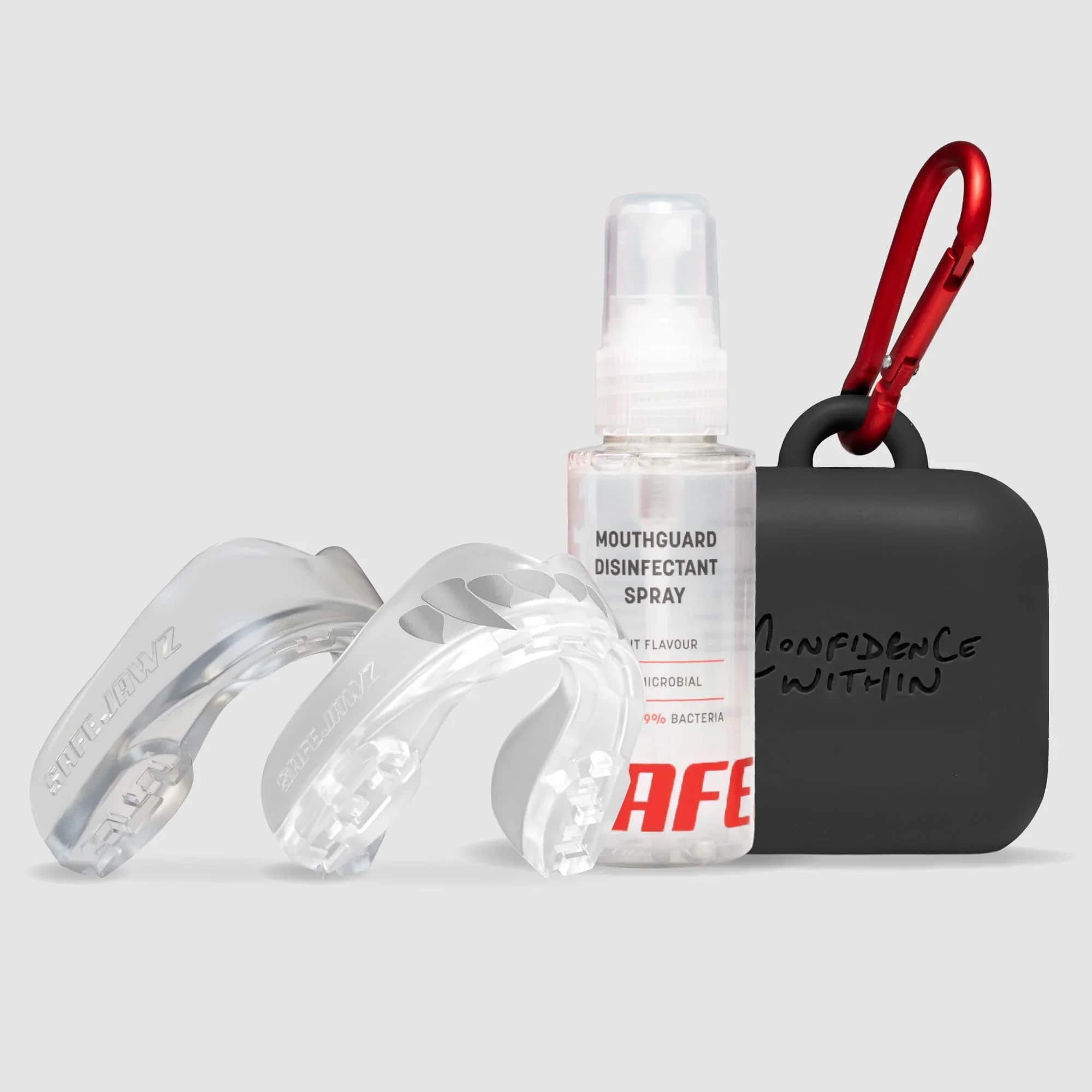SafeJawz Extro Series Premium-pakke · Clear Fangz